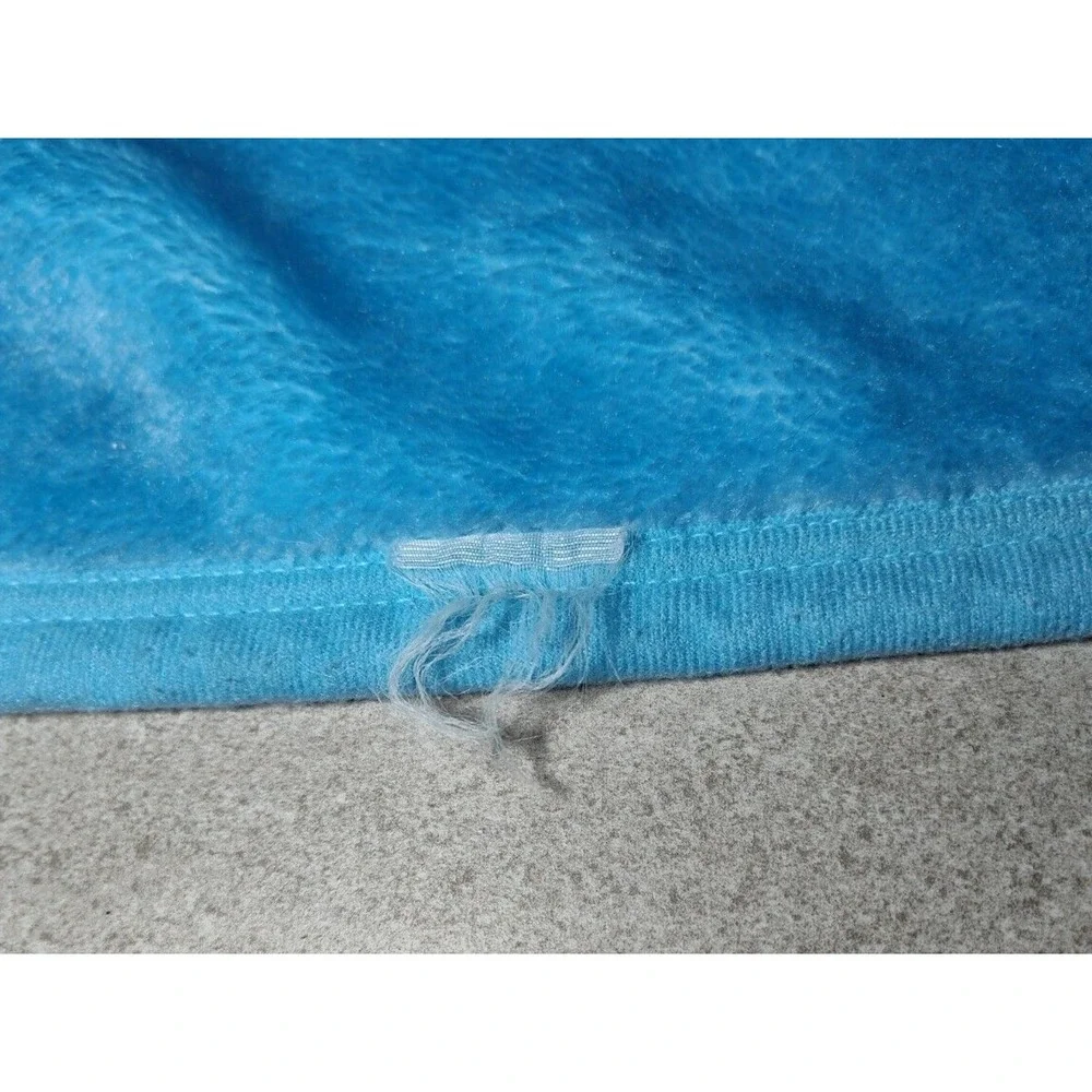 Plush Blue Teddy Bear Butterfly‎ Throw Blanket Acrylic Unbranded 40x54 Soft Bow